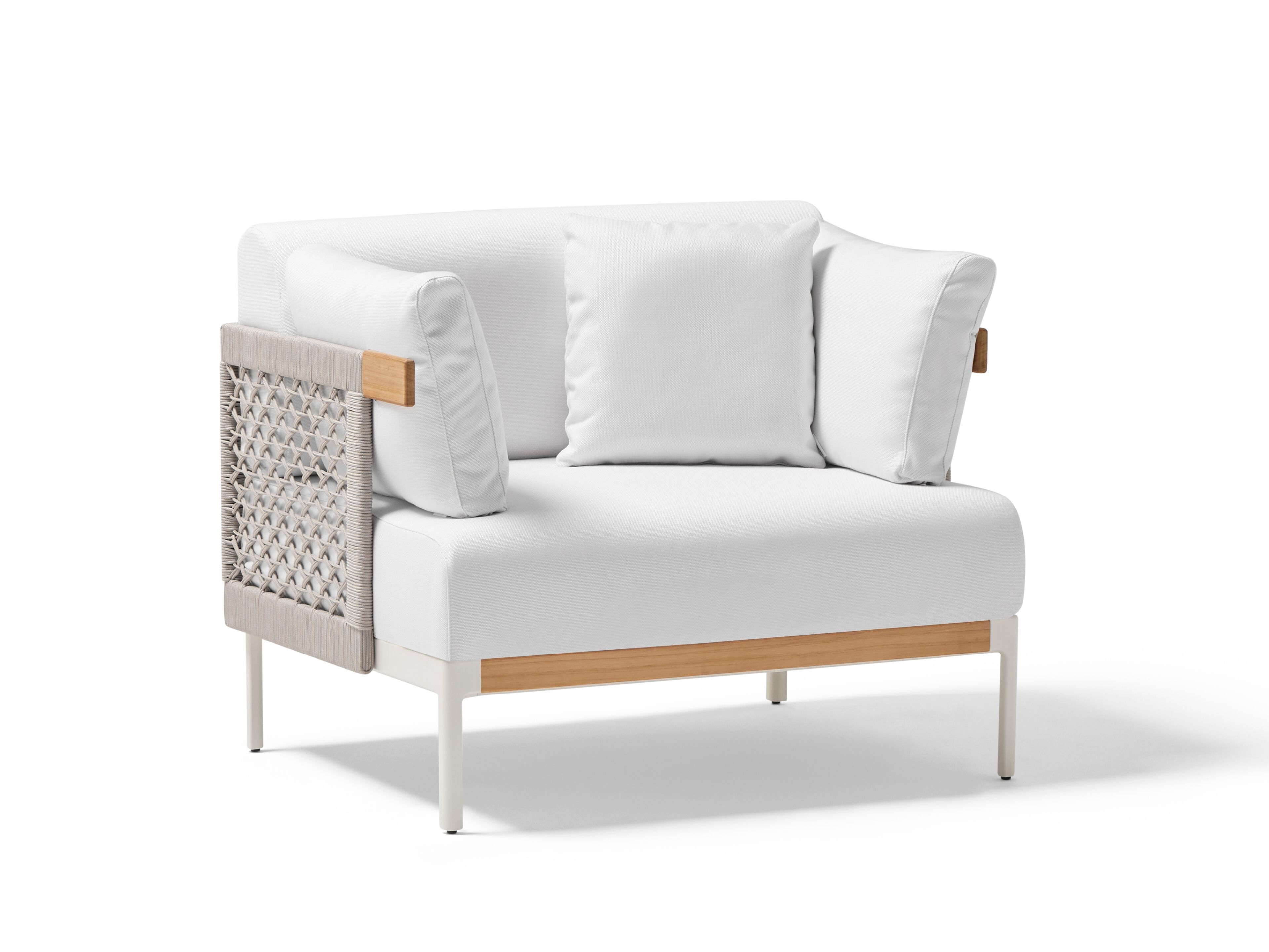 Веревочное и тканевое садовое кресло с подлокотниками POINT Legacy ARCH-00037863 - Вид №1