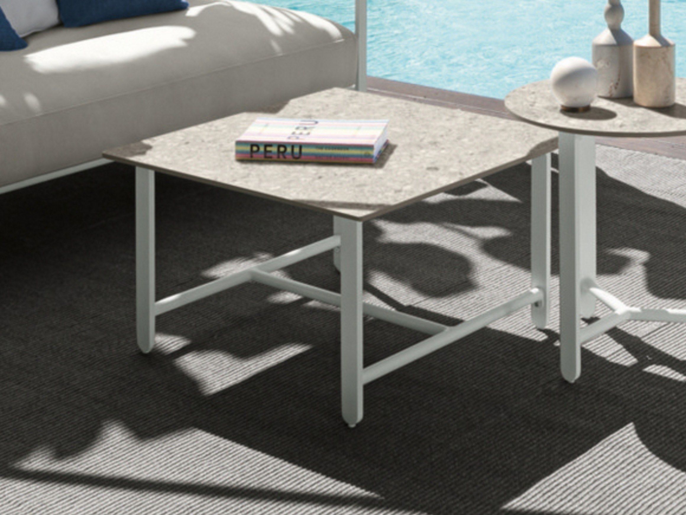 Квадратный садовый стол из керамогранита Talenti Riviera ARCH-00080086 - Вид №4