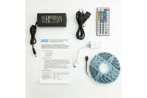 16016517 Комплект светодиодной ленты , 5050-30led-12V-7.2W, 420LM/m-IP20, RGB 5m N01001 URM