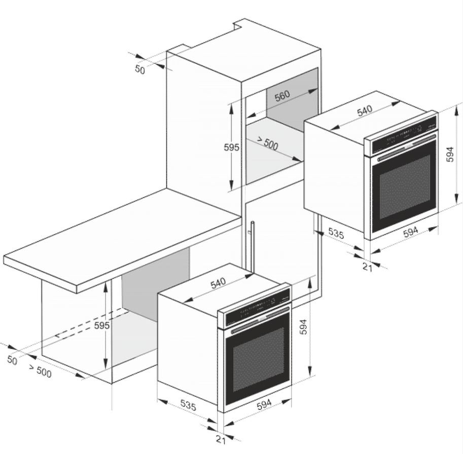 9229073 Электрический духовой шкаф Kaiser EH 6355 Em Sil серый STDN-0046647 - Вид №3