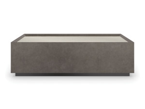 Прямоугольный журнальный столик из зеркального стекла