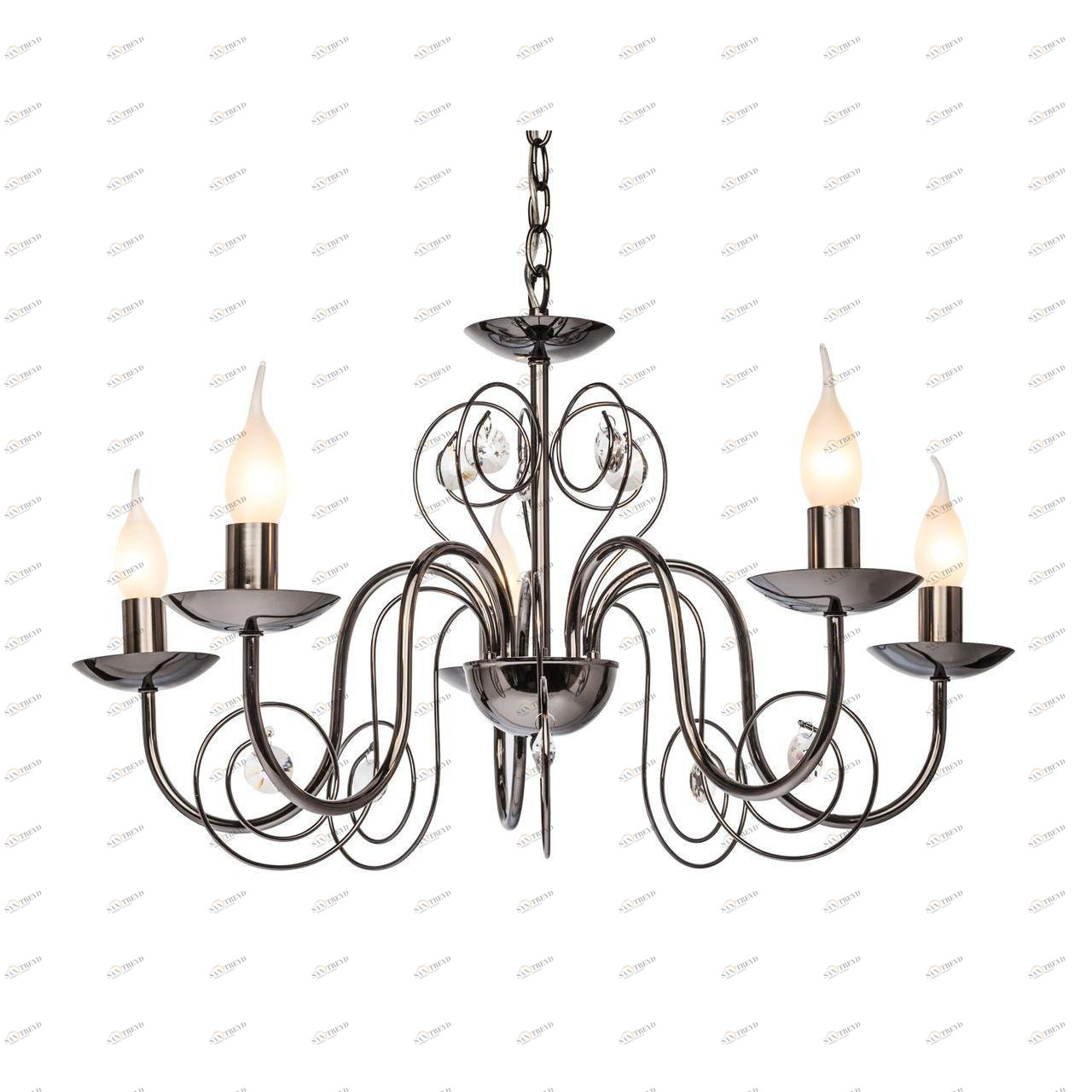 Подвесная люстра Silver Light Fancy 121.59.5 SILVER LIGHT FANCY BLACK 185987 Хром 