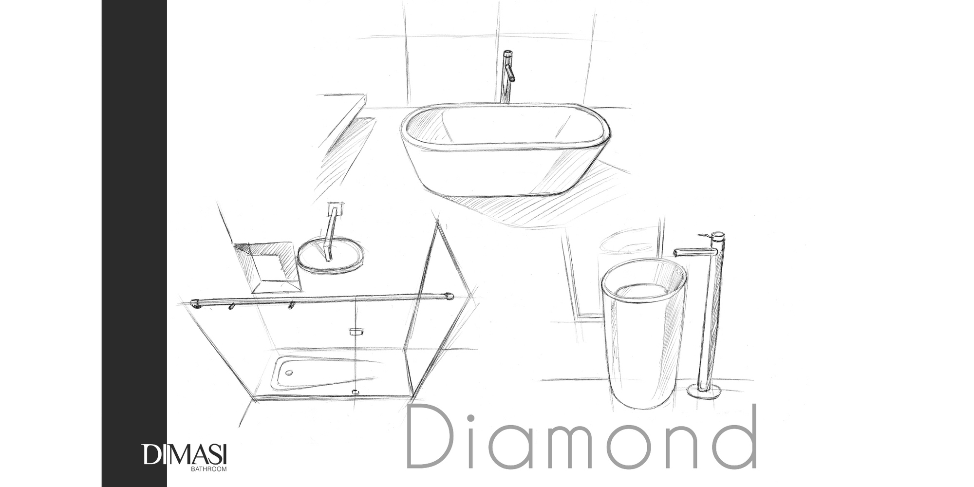 Dimasi Ванна овальная отдельностоящая Diamond Tub белая DMT0304 - Вид №5