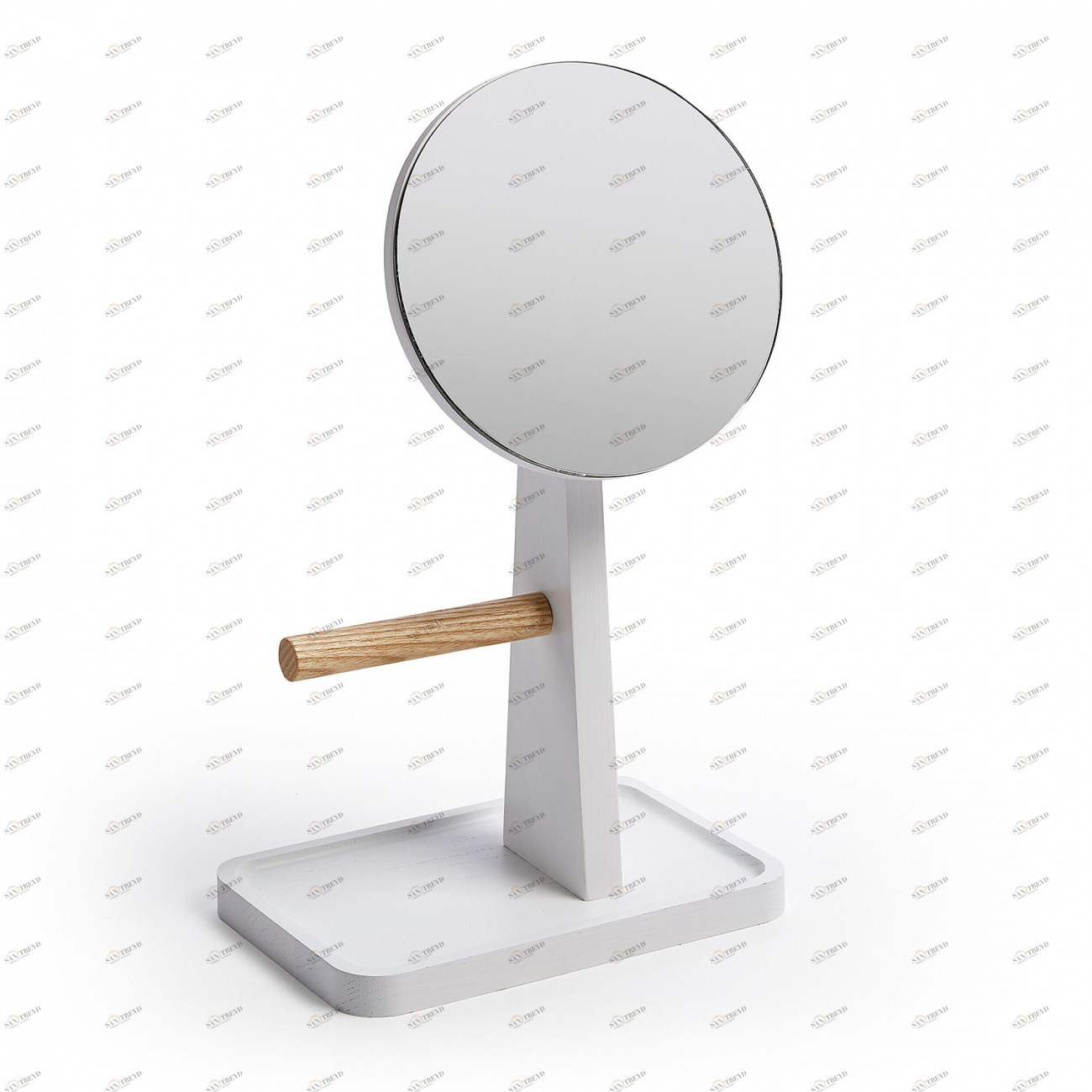 Зеркало настольное круглое с подставкой Lydianne от La Forma LA FORMA ДИЗАЙНЕРСКИЕ 299032 Белый 