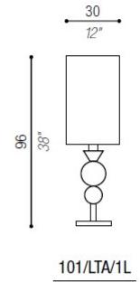 Aiardini Настольная лампа отраженного света с кристаллами Ginevra sun-id-1446416 - Вид №1