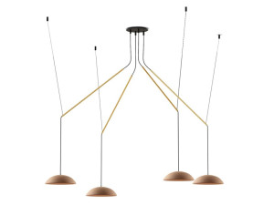 Регулируемая терракотовая подвесная лампа