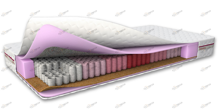 Матрас с независимым пружинным блоком 80x200 "Тритон 2" BELABEDDING  129366 Белый 