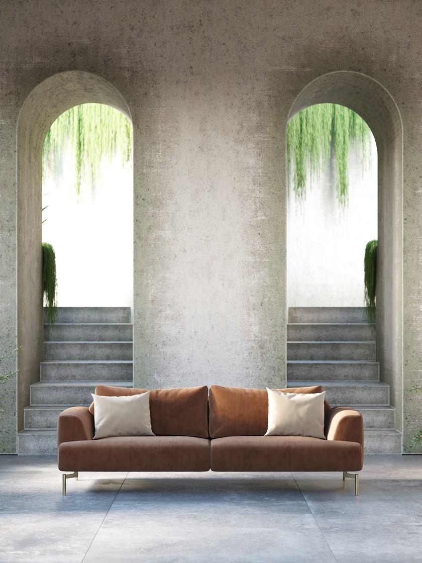 Domkapa 3-х местный бархатный диван  Dki9.2  - Вид №2