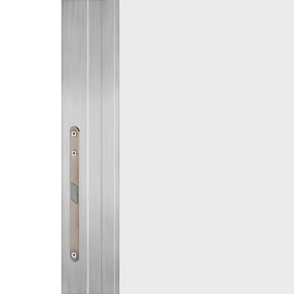 Дверь межкомнатная глухая Invisible 90x220 см цвет белый с замком обратное открытие алюминиевая кромка 89433708 STLM-2176251 VELLDORIS  - Вид №3