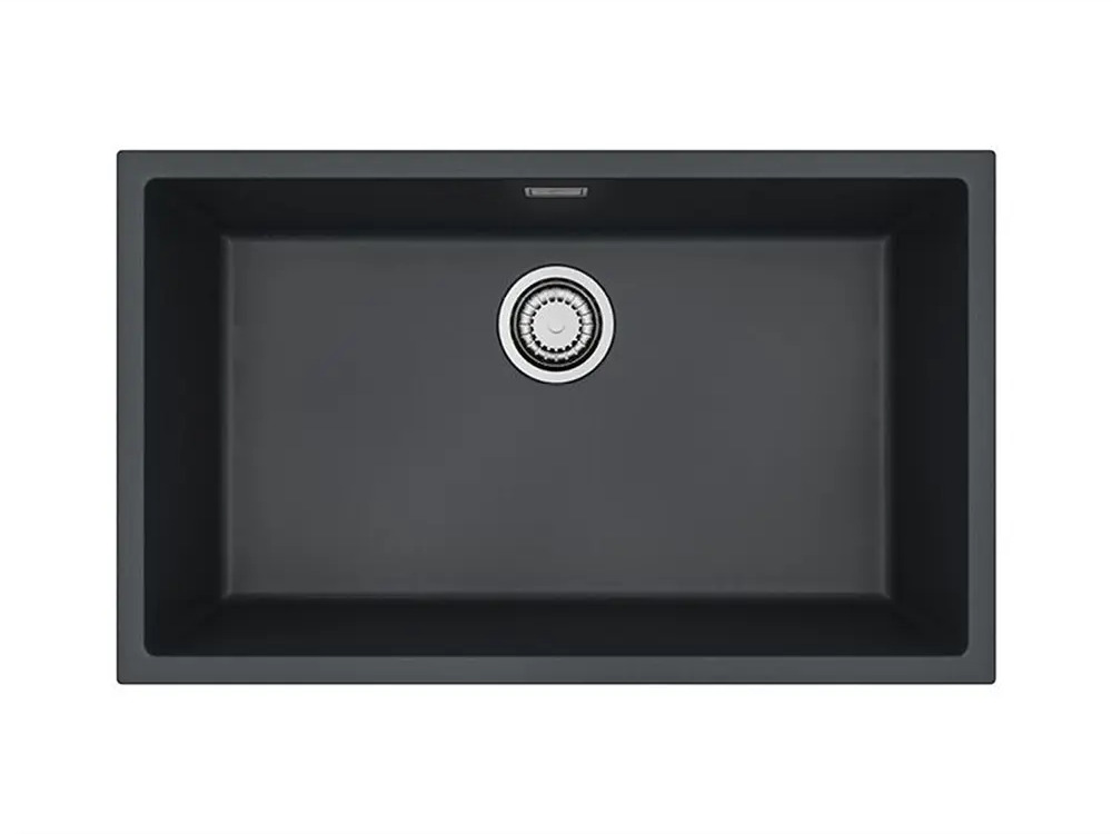 91662508 Мойка для кухни врезная Alveus 1150062 75x45 см глубина чаши 19.8 см искусственный камень цвет черный STLM-0887489