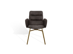 Мягкий тканевый стул с подлокотниками