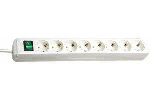 15422848 Удлинитель Eco-Line 3м, 8 розеток, белый 1159320018 Brennenstuhl