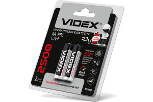 16824547 Аккумулятор HR6/AA 2500mAh 2BL LSD, низкий саморазряд VID-HR6-2500LSD Videx