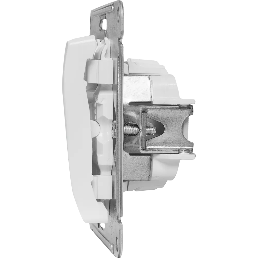 Выключатель встраиваемый Systeme Electric Glossa СХ1А 1 клавиша с подсветкой цвет молочный STLM-2028956 - Вид №3