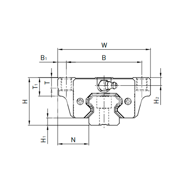 IS524 Каретка HGW15CCZAH ISKRA  - Вид №1
