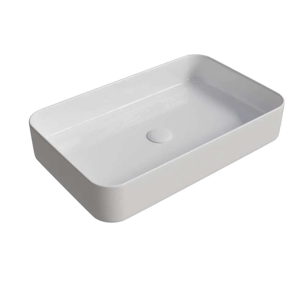 Santreyd Slim Square 60 — элегантная керамическая раковина для столешницы 89316154 STLM-1451077