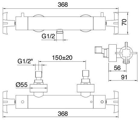 Rubinetterie Treemme Bridge  7892  - Вид №1