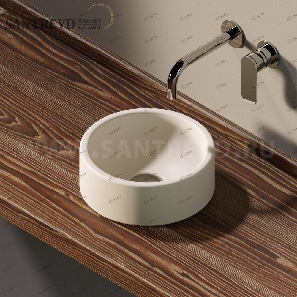 50592229003 Накладная раковина на столешницу  круглая Ceramica Flaminia Twin