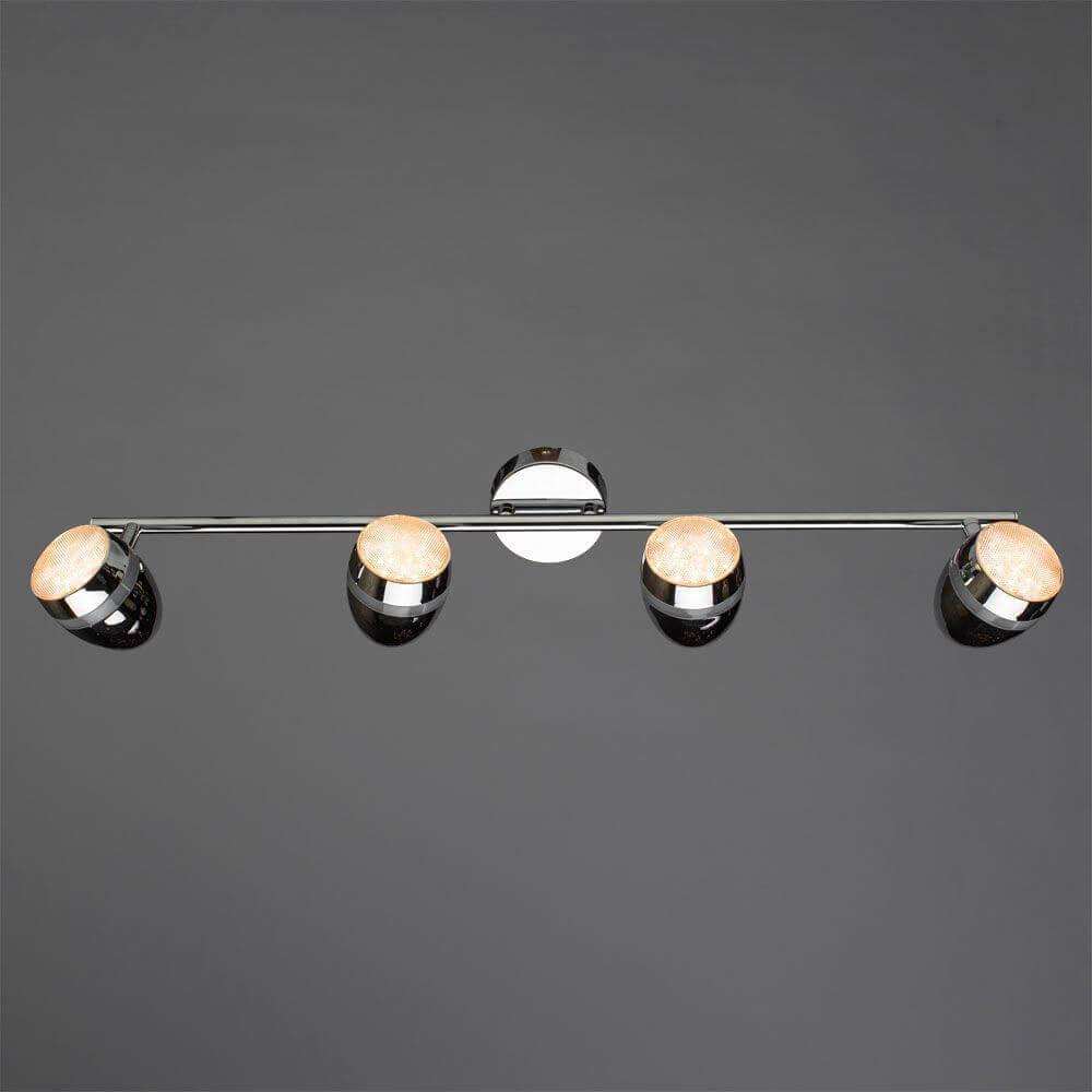 Светодиодный спот цвета хром с 4 плафонами Arte Lamp A6701PL ARTE LAMP A6701 00-3924042 Хром  - Вид №1