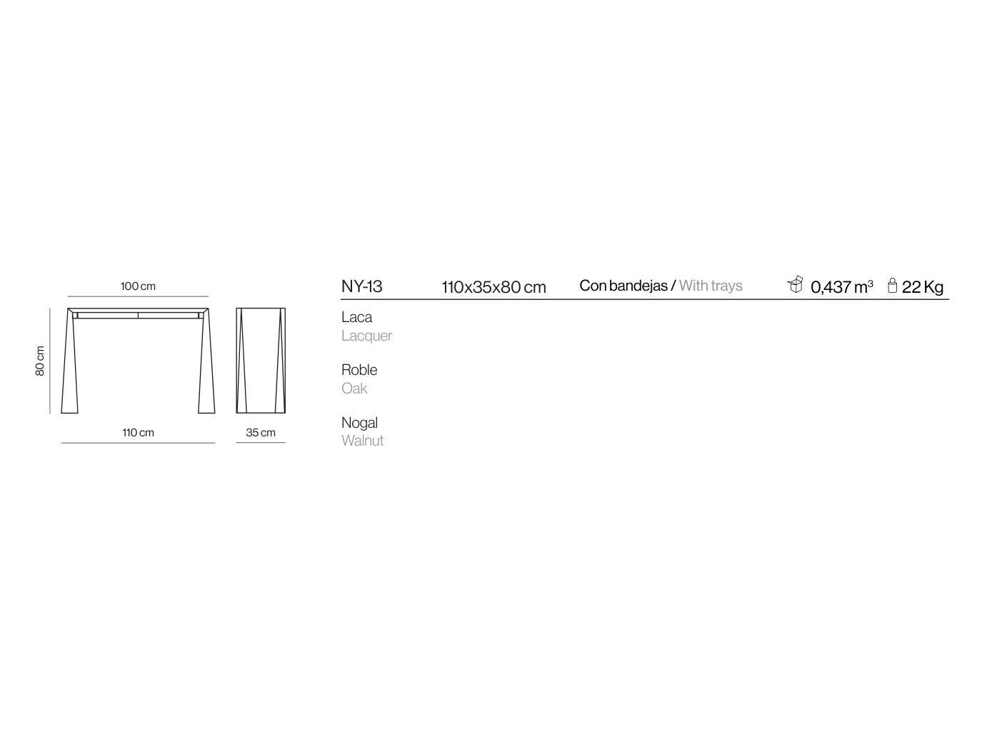 МДФ консоль с ящиками Kendo Mobiliario ARCH-00139243 - Вид №5