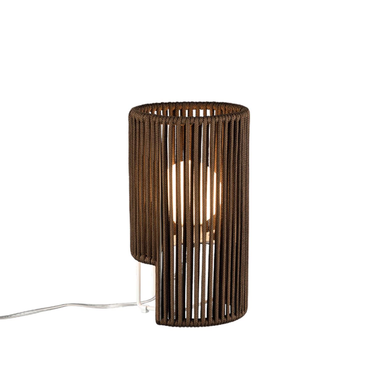 Светодиодная настольная лампа из переработанного металла и веревки Olé Lighting Habe ARCH-00042412