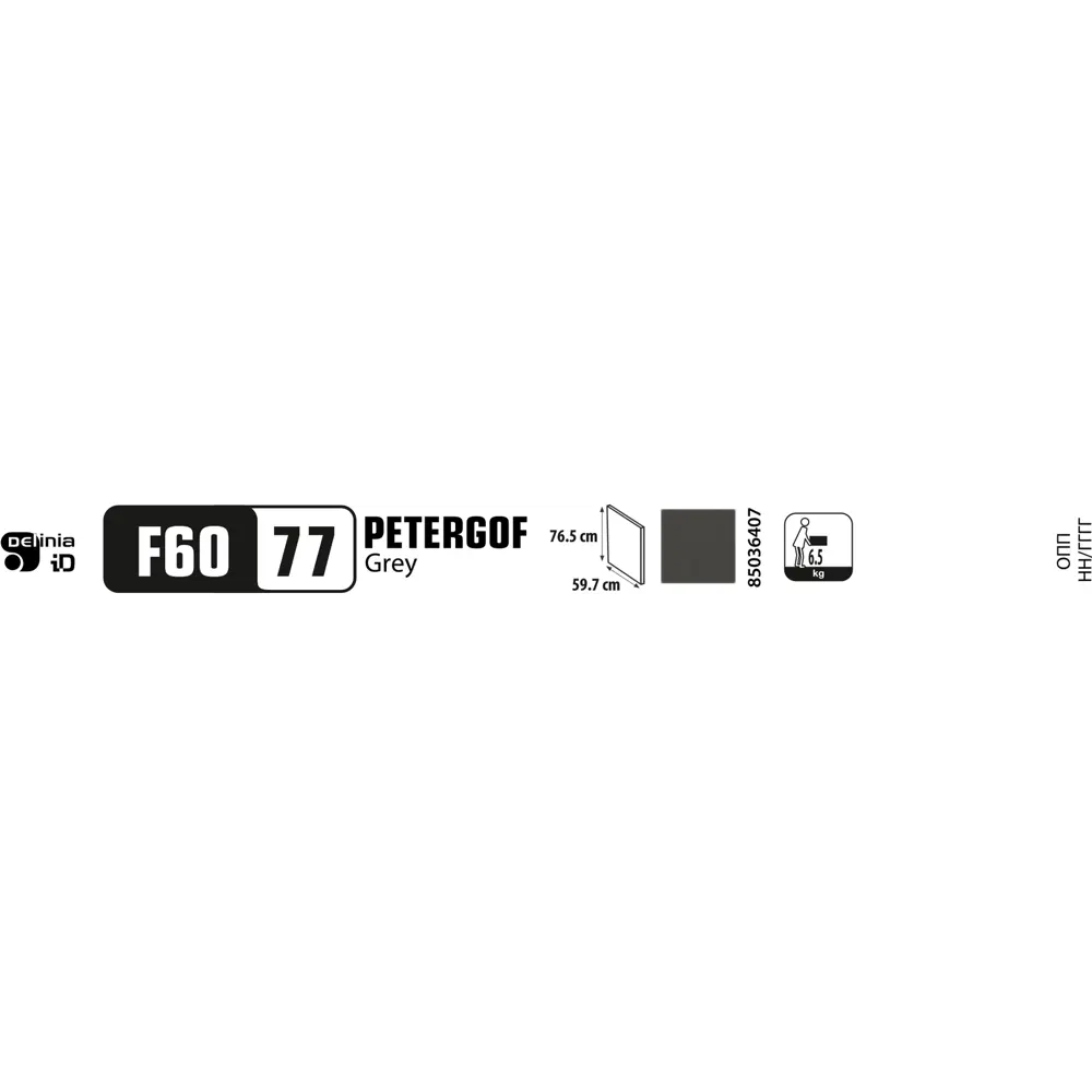 Фасад для кухонного шкафа Петергоф грей 59.7x76.5 см Delinia ID МДФ цвет графит 85036407 STLM-2105912 - Вид №12