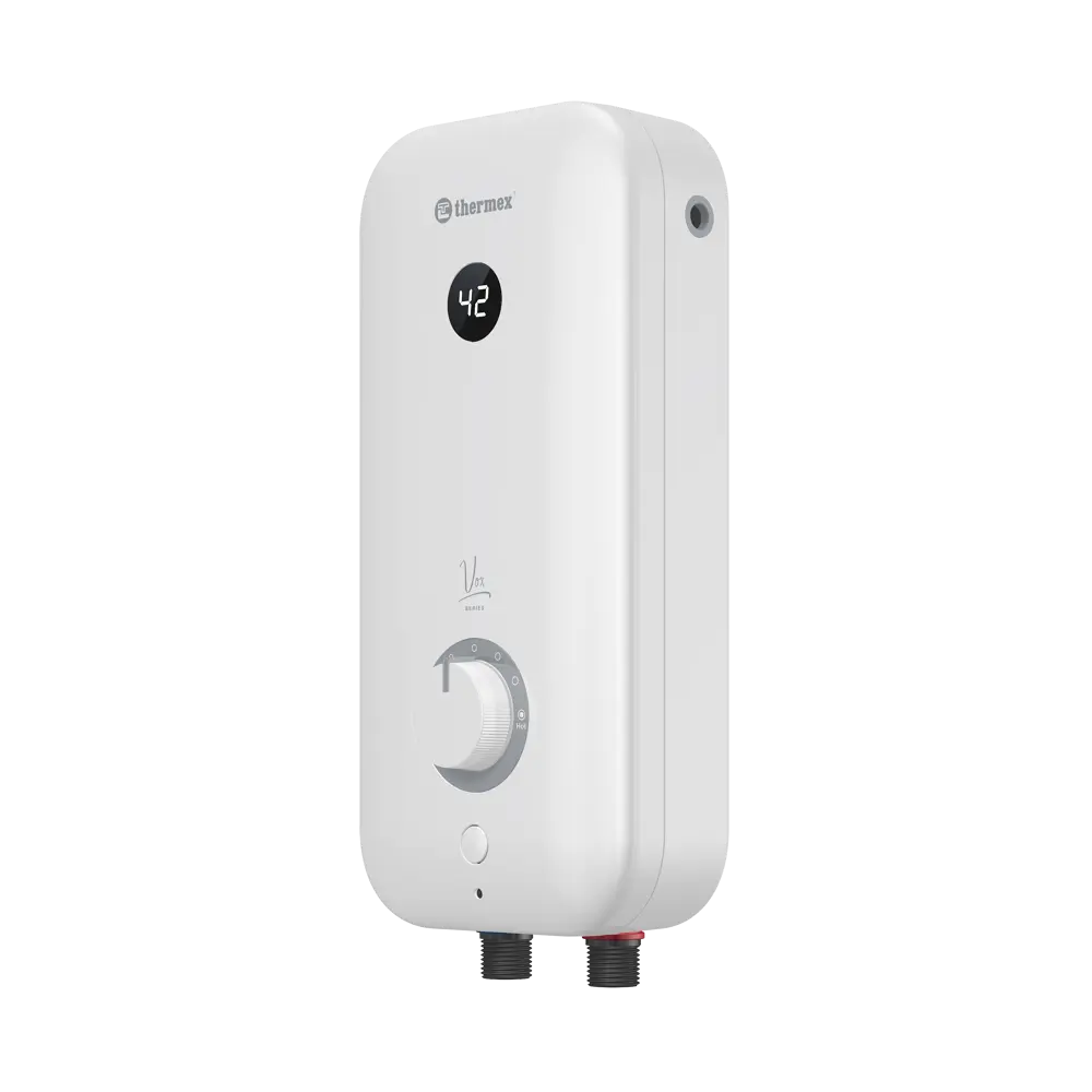 Проточный водонагреватель электрический Thermex Vox 4500 4.5 кВт белый с душевой лейкой STLM-2207711 - Вид №1