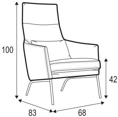 Sits Кожаное кресло с подголовником sun-id-1362786 - Вид №3