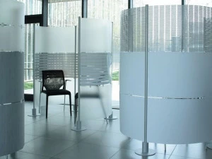 Slalom Отдельно стоящая офисная перегородка из алюминия и пвх Partition system