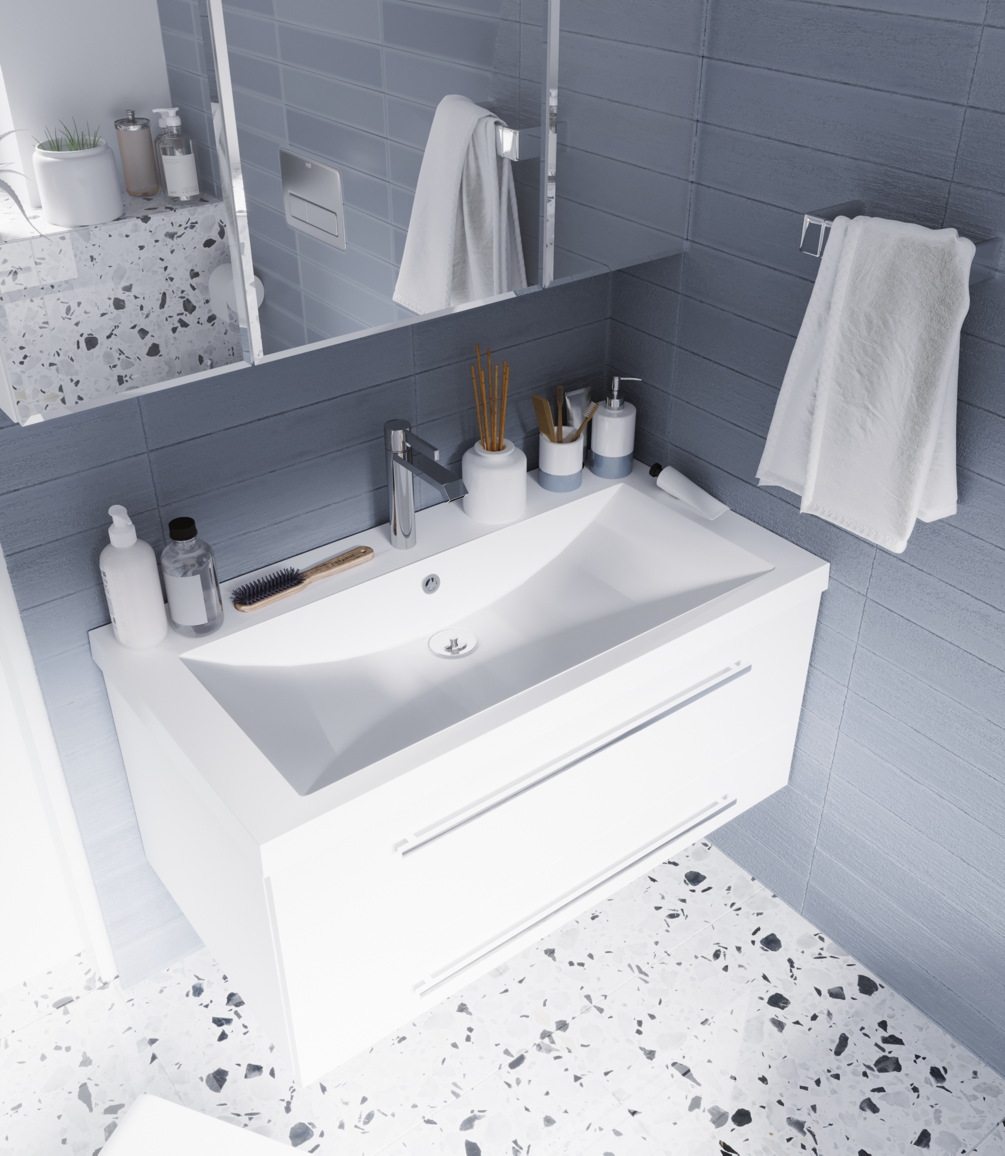 У51044 Тумба без раковины Соната 90П 2я 1 Marka Соната  - Вид №2