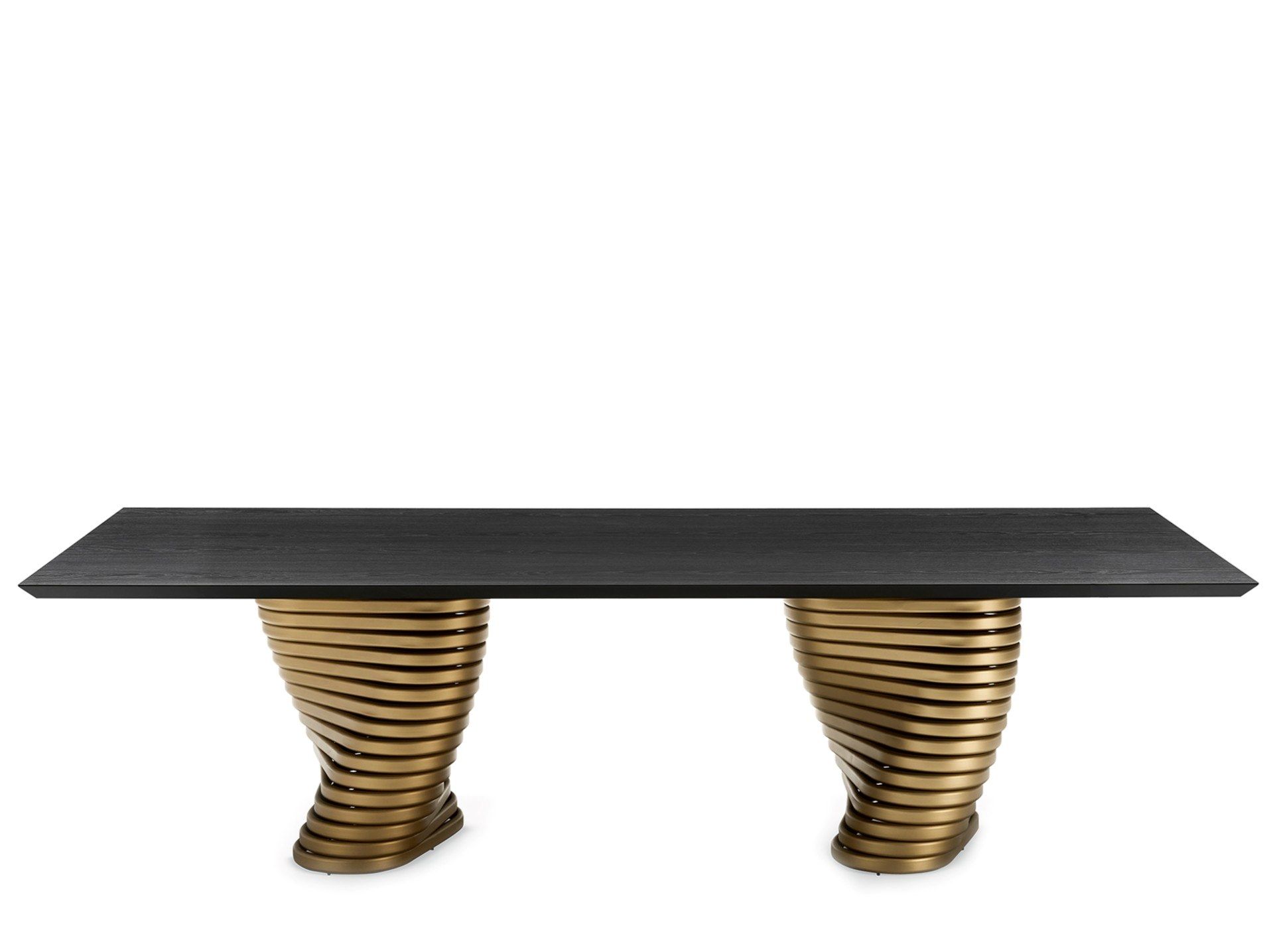 Деревянный прямоугольный стол с металлическим основанием EFORMA рулон ARCH-00115397