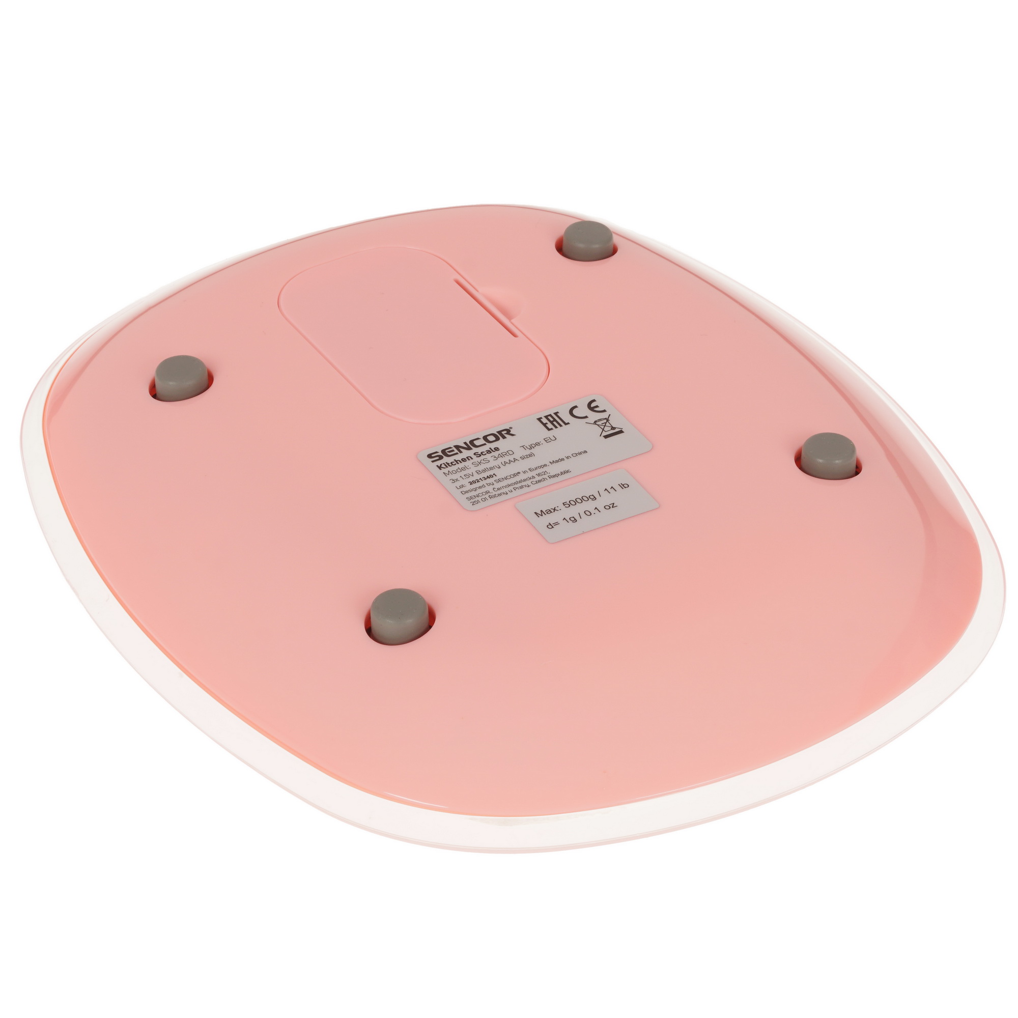 9904539 Кухонные весы SENCOR SKS 34RD красный STDN-0036384 - Вид №4