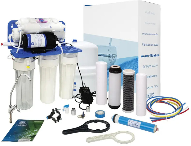 93802720 Система обратного осмоса Aquafilter 6 ступени бак 15 л STLM-0572311