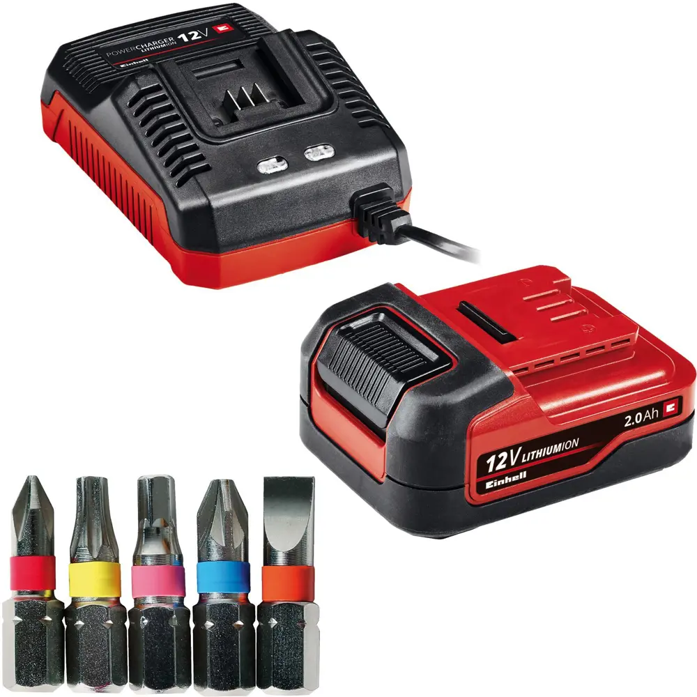 Дрель-шуруповерт аккумуляторная Einhell TE-CD 12/1 Li, 12 В Li-ion 1x2 Ач STLM-2132130 - Вид №3