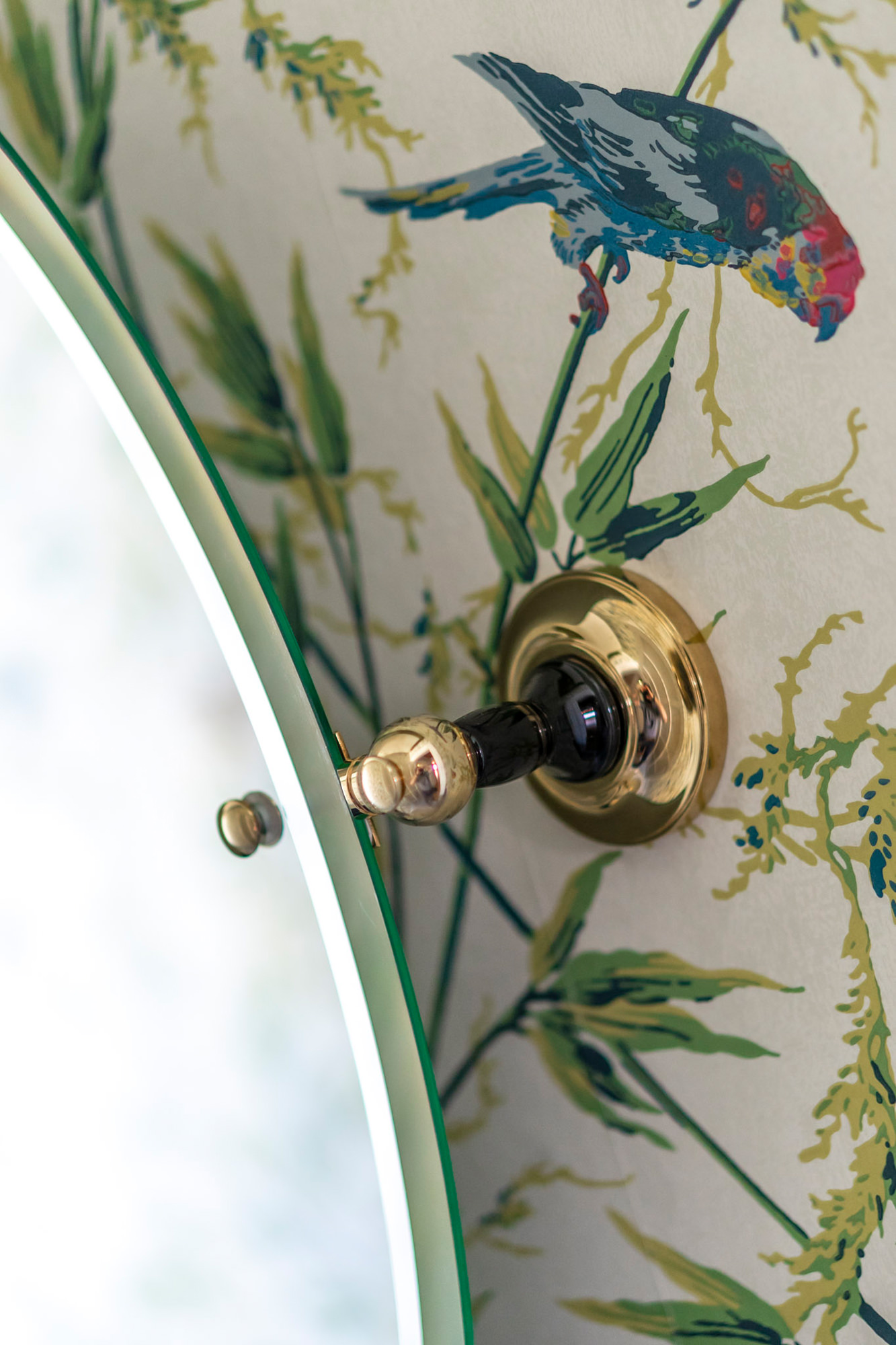 Traditional bathrooms Винтажное овальное зеркало для ванной Tb606bl.nk Glas / messing / porzellan  - Вид №1
