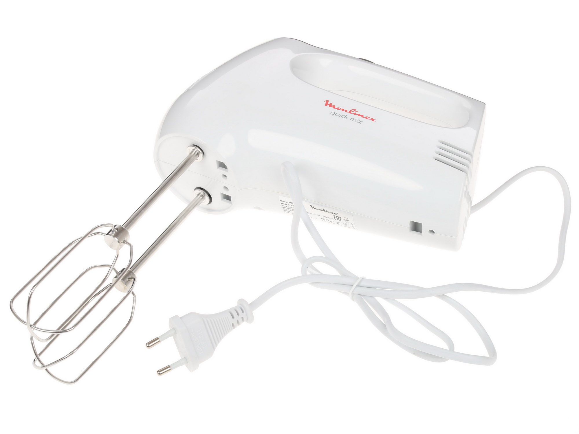1223894 Миксер Moulinex Quick Mix HM3101B1 белый STDN-0100596 - Вид №4