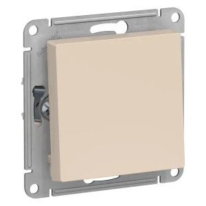 91757955 Выключатель встраиваемый Systeme electric AtlasDesign ATN000215 1 клавиша цвет бежевый STLM-1105749
