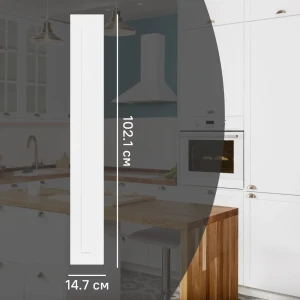 Фасад кухонного шкафа Ньюпорт 14.7x102.1 см KONSENSA МДФ цвет белый 89421655 STLM-2064565
