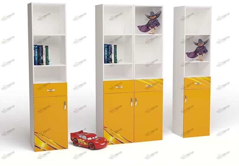 Стеллаж узкий ABC-KING Champion , оранж (сторона левая) 4631148150331