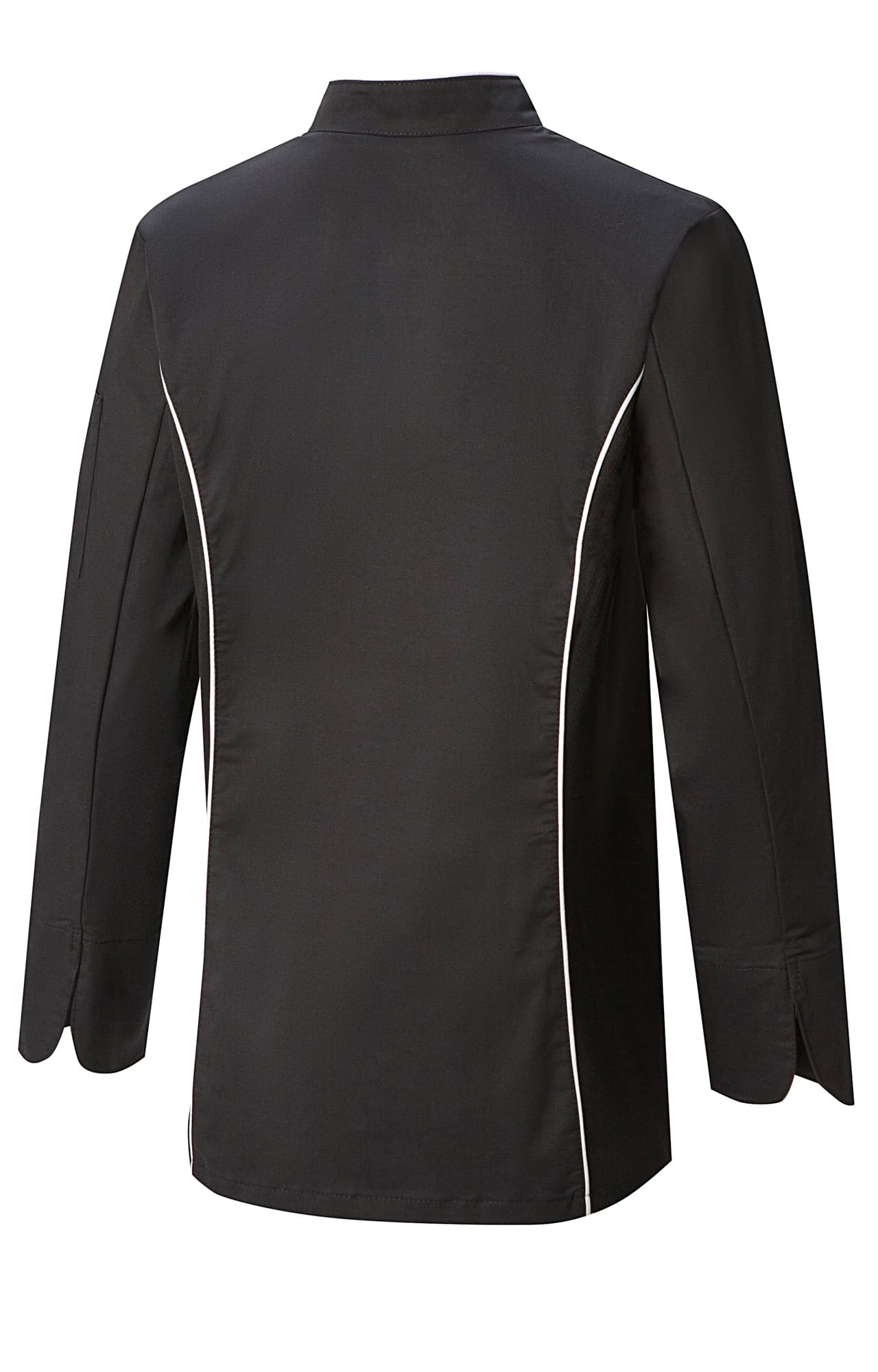 67680 Китель поварской женский цвет black (черный) RICON  Одежда для поваров  размер 42 (XS)  - Вид №2