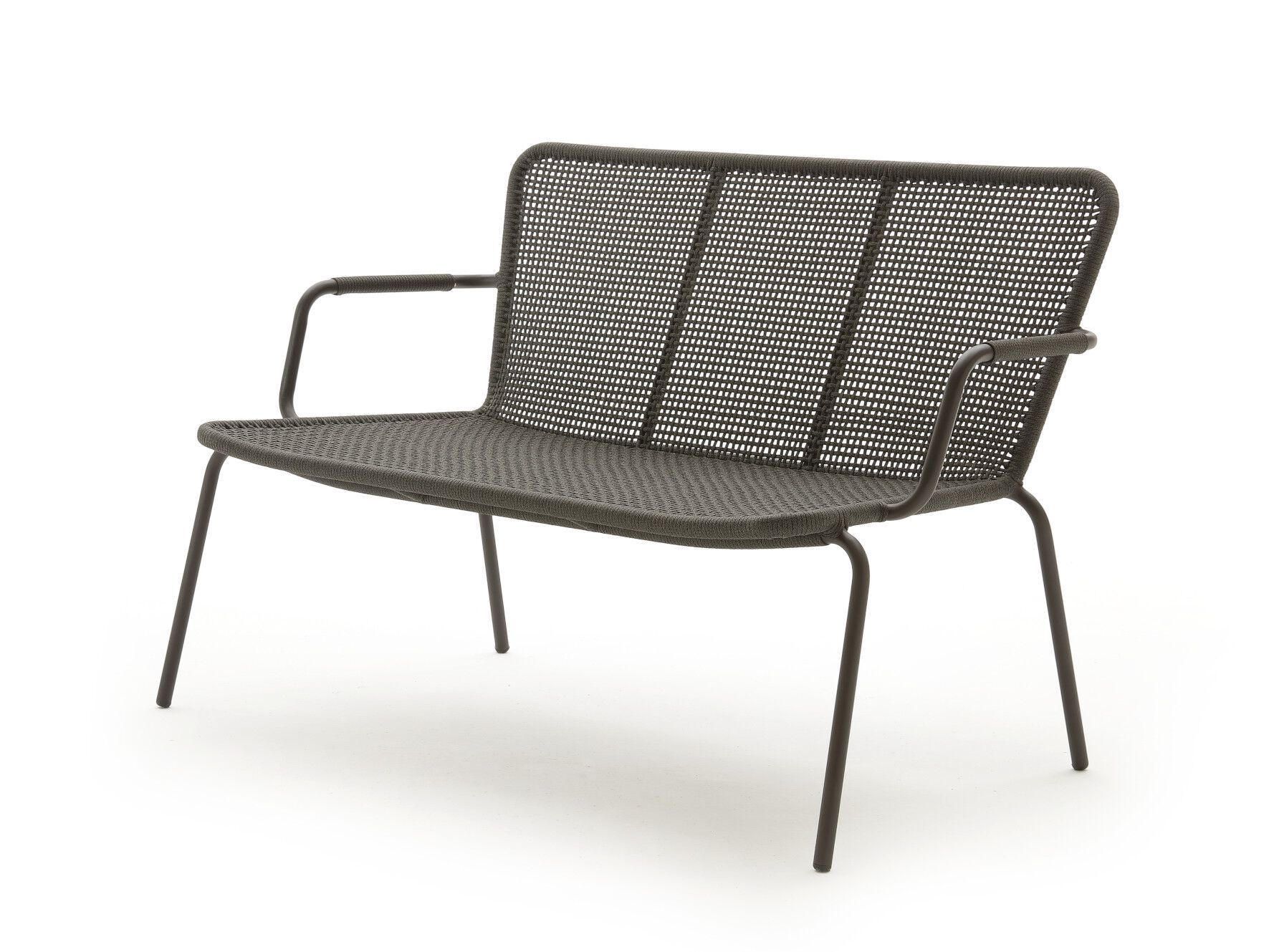 Плетеный алюминиевый сад штабелируемый диван Nodo Italia Via ARCH-00133705