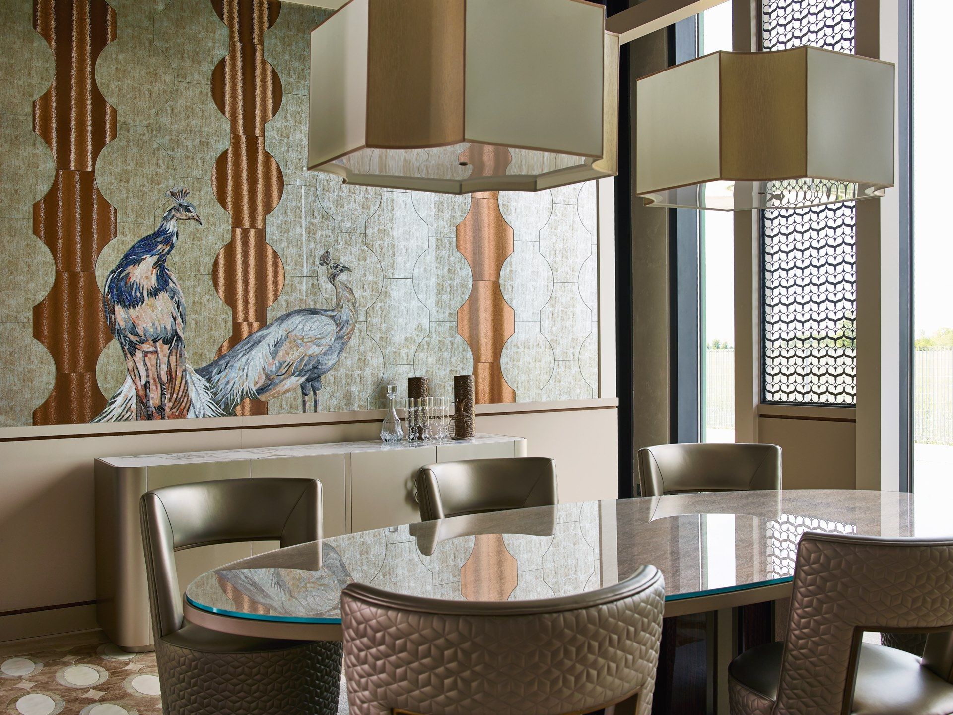 Овальный стол с Витритовой столешницей Sicis Коро ARCH-00131691 - Вид №7