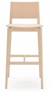 Billiani Высокий табурет из бука со спинкой Blazer 232