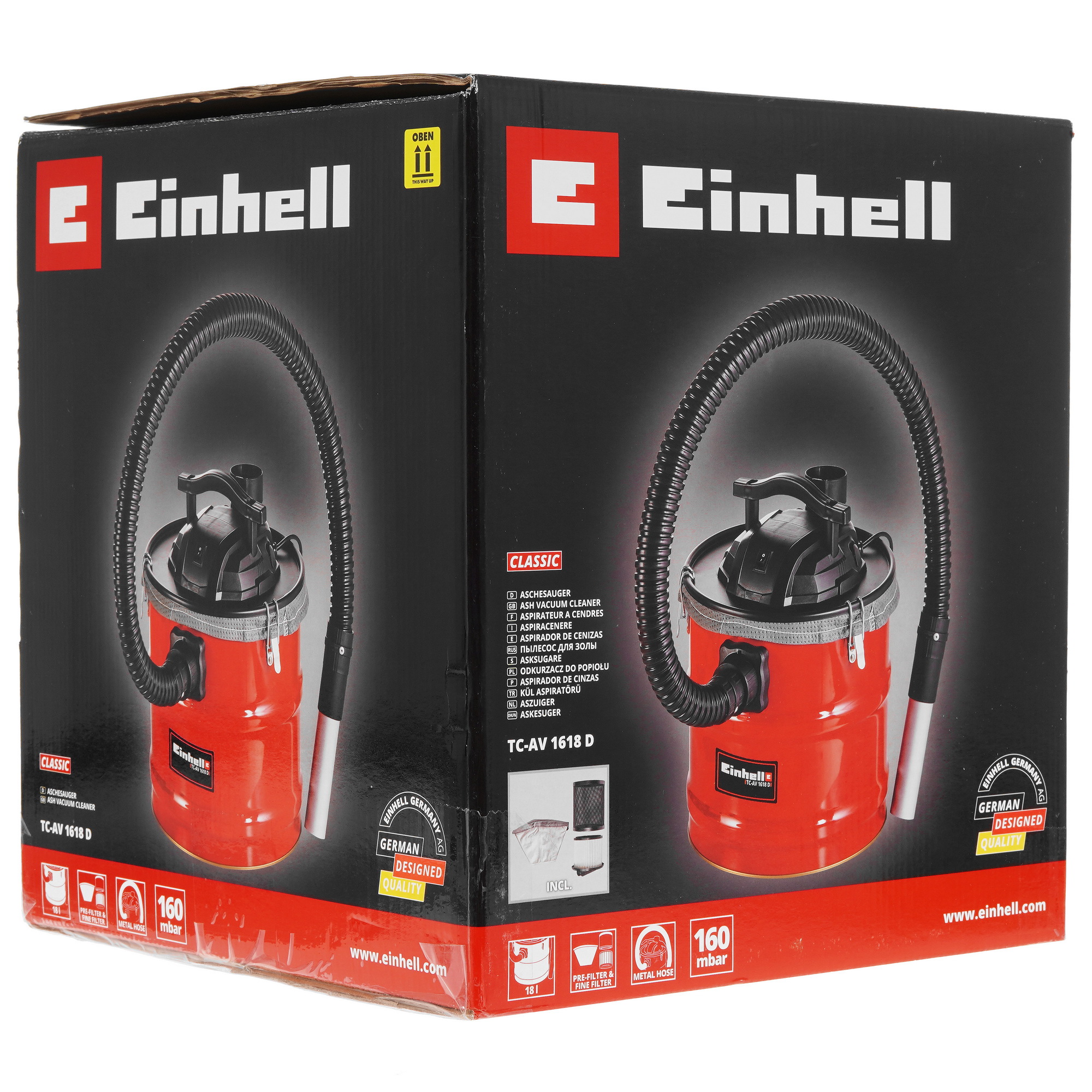 Строительный пылесос  Einhell TC-AV 1618 D 5311657 STDN-0018906 - Вид №8