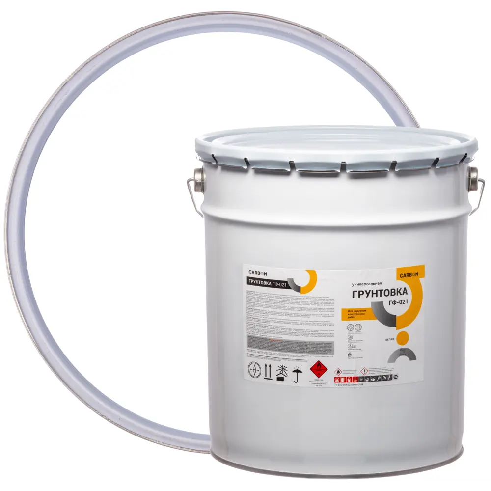 Грунтовка ГФ-021 Carbon белая 25 кг 82746296 STLM-2192722 