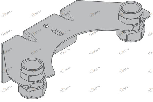 TECO Монтажный комплект для двухтрубных счетчиков газа Km3 sun-id-1398454