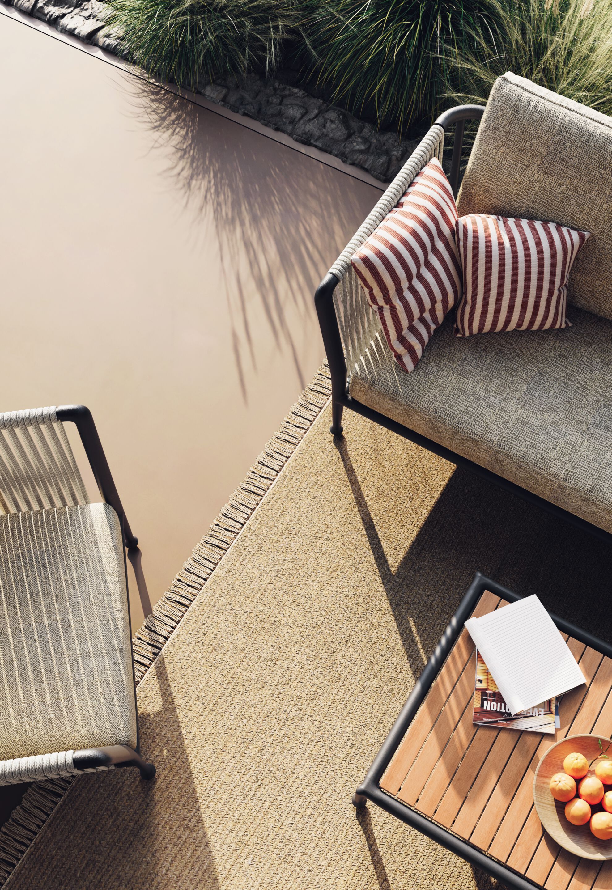 2-местный угловой садовый диван Unopiù Treble ARCH-00135453 - Вид №7