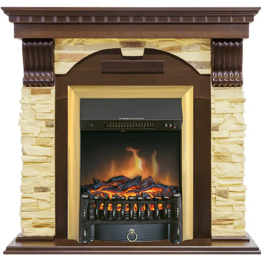 Каминокомплект Royal Flame Dublin STD Fobos FX Brass 1.5 кВт STLM-2111981