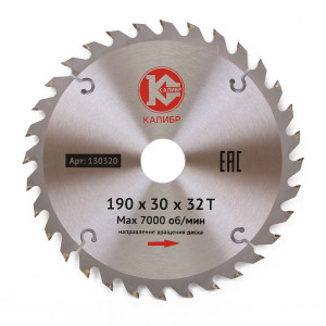 26309 Калибр Диск пильный "Калибр" 190х30х32z (арт.130320)