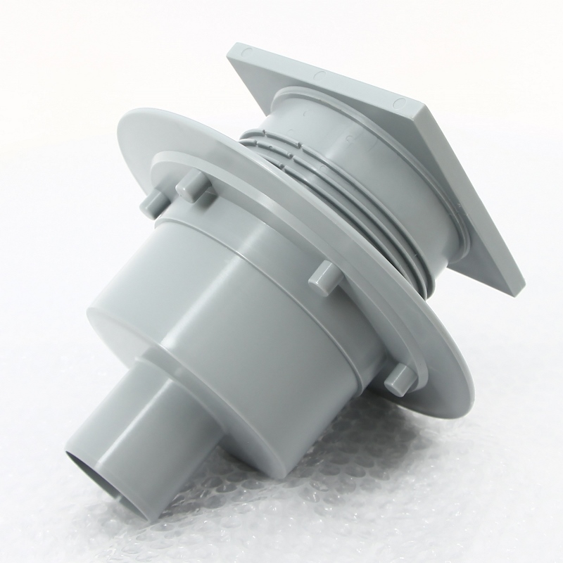 Трап McAlpine напольный 50 метал. решетка 115х115 мм "сухой затвор" H=87-145 мм верт. 50 мм MRFG3V50 - Вид №2